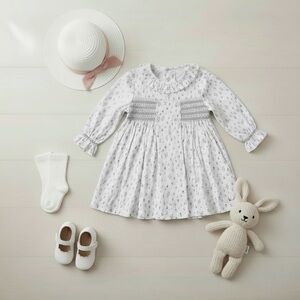 Paz Rodriguez Smocked Floral Dress — 9 Months